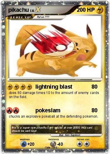 Pokémon Pikachu 3187 3187 Lightning Blast My Pokemon Card