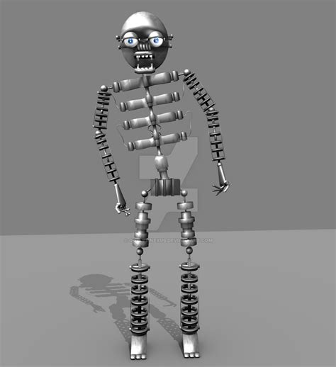 Fnaf Endoskeleton Model By Goldennexus On Deviantart