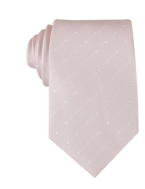 Nude Pink Polka Dots Necktie Blush Petal Tie Wedding Ties For Men