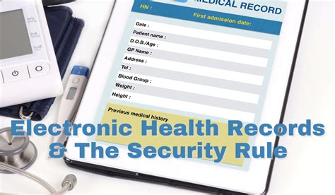 Electronic Health Records And The Security Rule Hipaa Secure Now