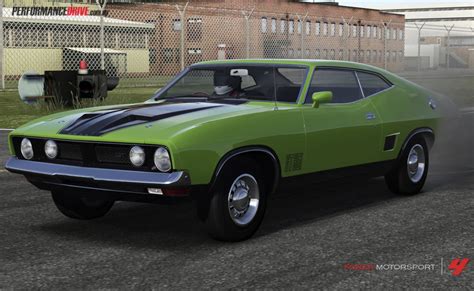 The grill was changed to a plastic honeycomb design that was deeply inset with a large. 1973 Ford XB Falcon GT Forza 4
