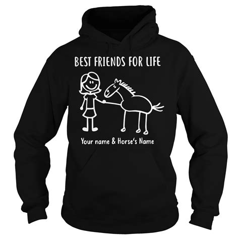 Best Friends For Life Your Name And Horses Name Shirt And Sweater