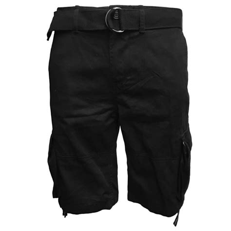 Mens 6 Pocket Cotton Cargo Shorts With Belt And Inner Drawstrings Tanga