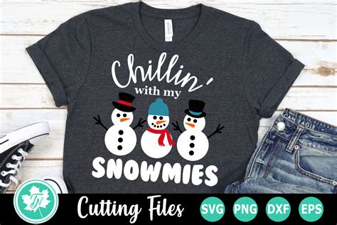 Chillin with my Snowmies - A Christmas SVG Cut File