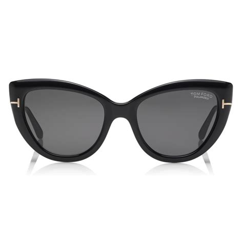 tom ford polarized anya sunglasses cat eye acetate sunglasses black ft0762 p