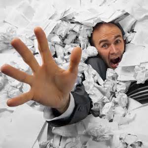 Image result for images of buried in paperwork
