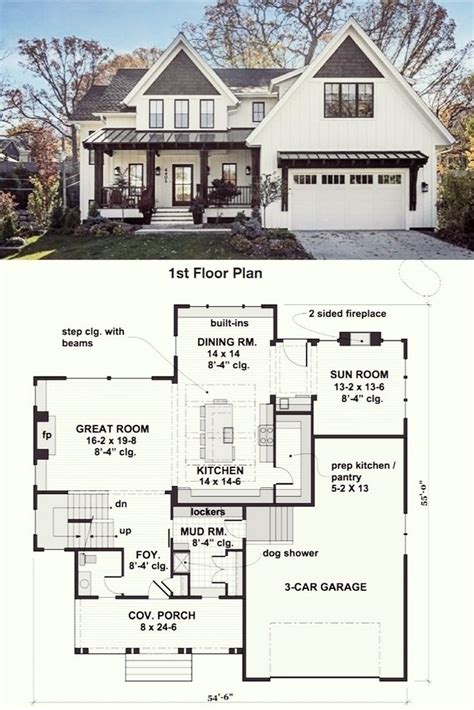 Modern House Plan Ideas In 2020 House Plans Farmhouse House Layout