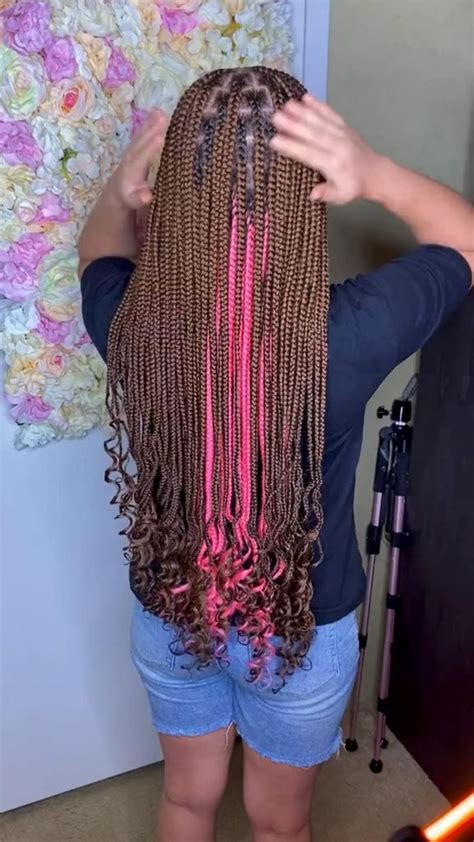 Knotless Braids Knotless Braids With Curly Ends Knotless Braids