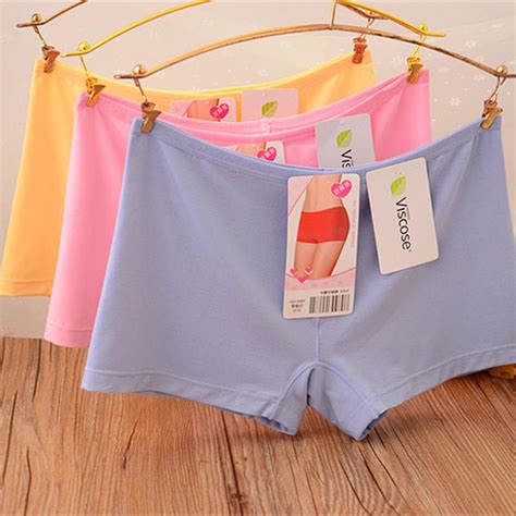 Womens Panty Sexy Flat Angle Modal Comfortable Low Waist Package Hip