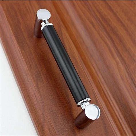 You can enhance a style to make your kitchen look more traditional or more modern. 96mm modern simple furniture handles black silver dresser ...