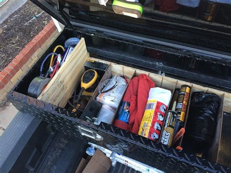 Who doesn't need a truck bed organizer or a storage system that keeps smaller items from rolling around in the bed of the truck and out of reach? Get Your Tool Box Organized | Truck toolbox organization ...