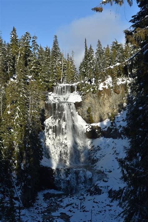 Alexander Falls Whistler British Columbia Canada Stock Photo Image
