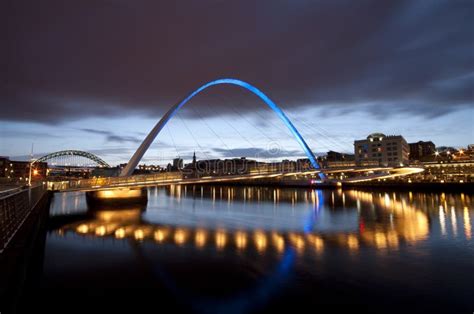 Gateshead Millennium Bridge Newcastle Upon Tyne Editorial Stock Photo