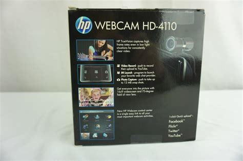 Hp Webcam Hd 4110 Full 1080p Autofocus W Truevision Camera New