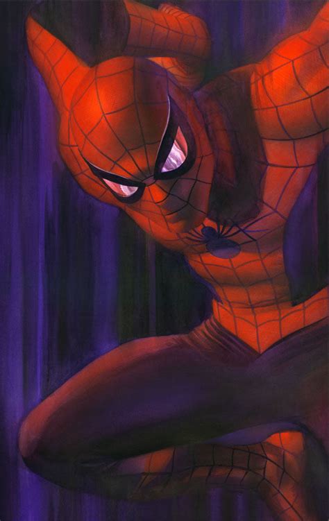 Marvel Shadows Spider Man Exclusive Alex Ross Art