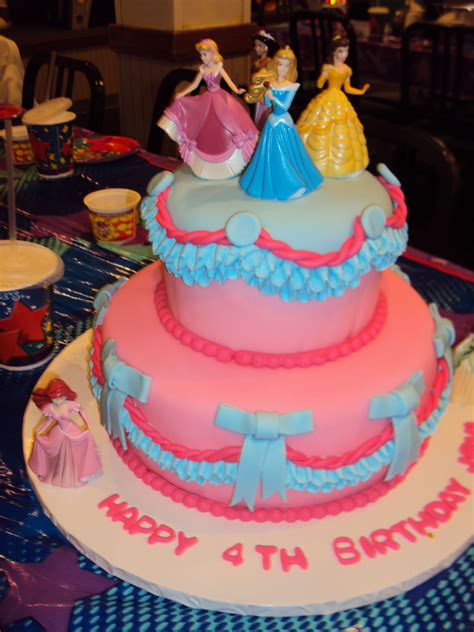 Pricess Jovie Pink Cake 4th Birthday Cakes Girl Bday Party Pink
