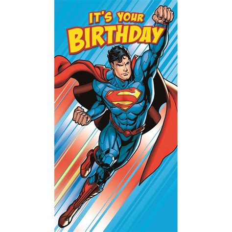 Its Your Birthday Superman Birthday Card 25458749 Character Brands