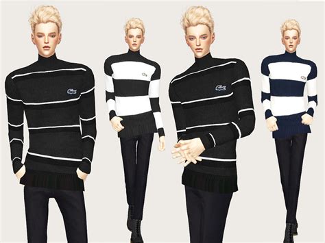 Sims 4 Ccs The Best Lacoste Sweaters By Meeyou World