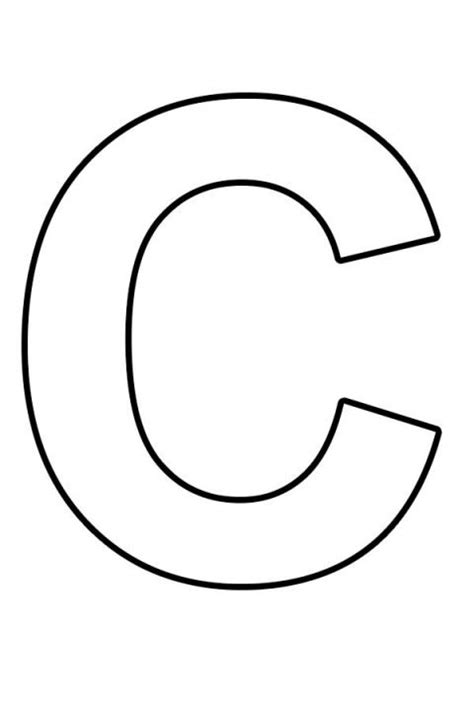 Capital Letter C Coloring Page