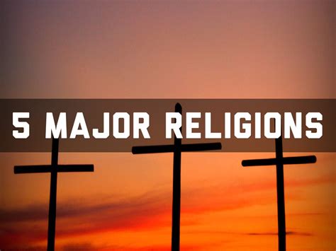 5 major religions by amy norem
