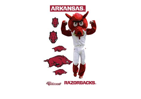 Arkansas Mascot Big Red Wall Decal Shop Fathead For Arkansas