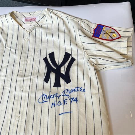 The Finest Mickey Mantle Hall Of Fame 1974 Signed New York Yankees