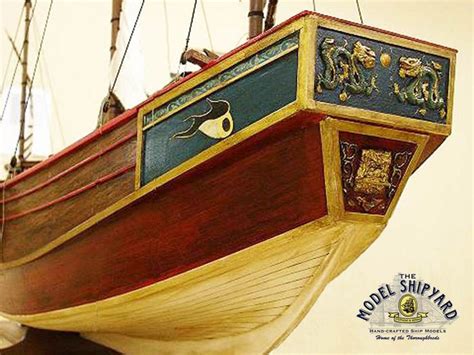 Ibn Battuta Chinese Junk Model Ship Exclusive For The Discerning