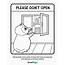 Safety Coloring Printable For Kids  Do Not Open The Cupboard