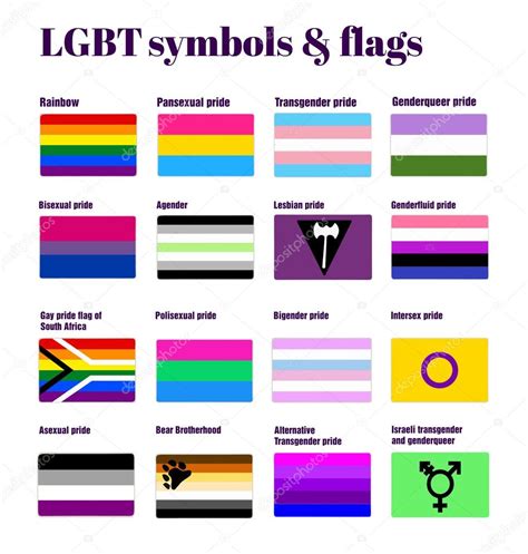 LGBT Symbols And Flags Stock Vector Kalinaekaterina123 Gmail Com