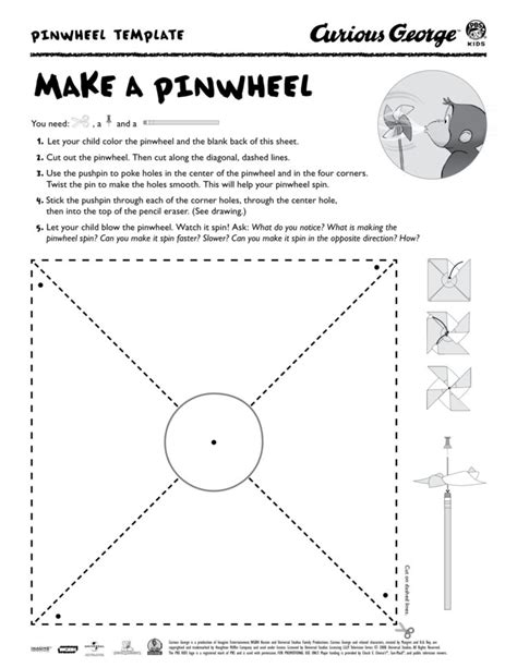 Pinwheel Coloring Pages For Kids