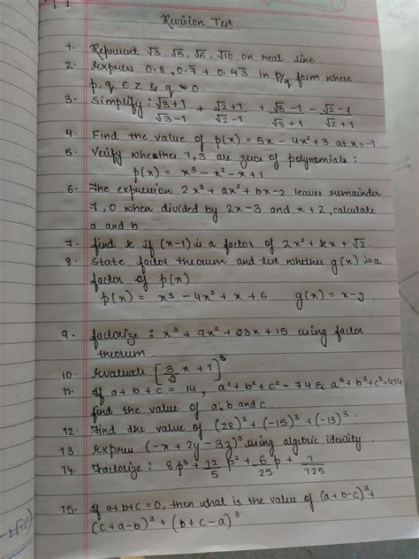 Aps Golconda Priyanka Gupta Class 9 Maths Practice Questions