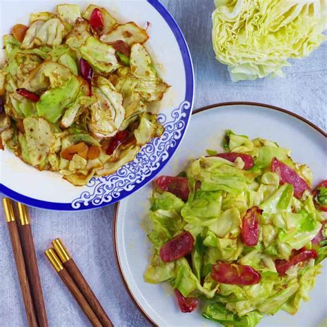 Chinese Cabbage Stir Fry Two Ways 手撕包菜 Red House Spice