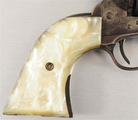 Colt Saa 38 Mother Of Pearl Grips Ffl