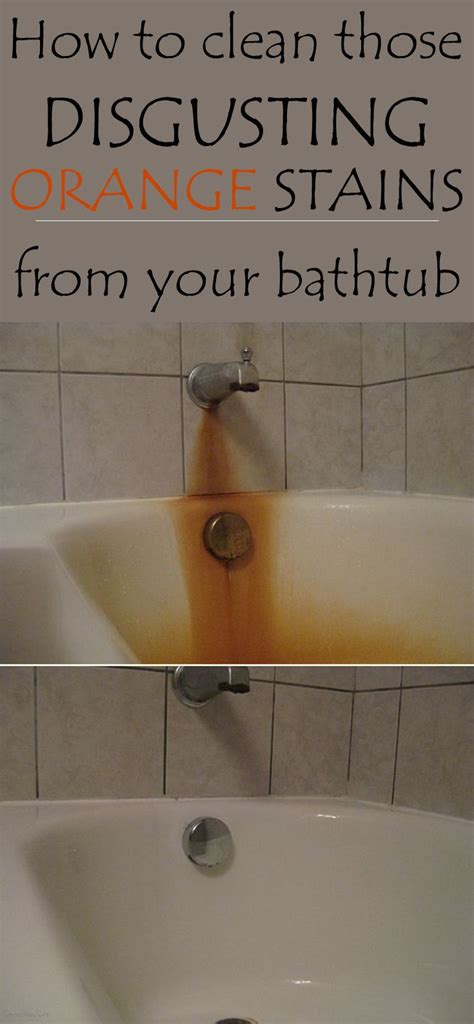 How To Clean Disgusting Orange Stains From Your Bathtub
