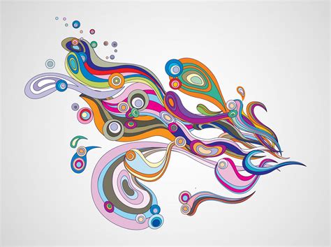 Psychedelic Lines Vector Vector Art And Graphics