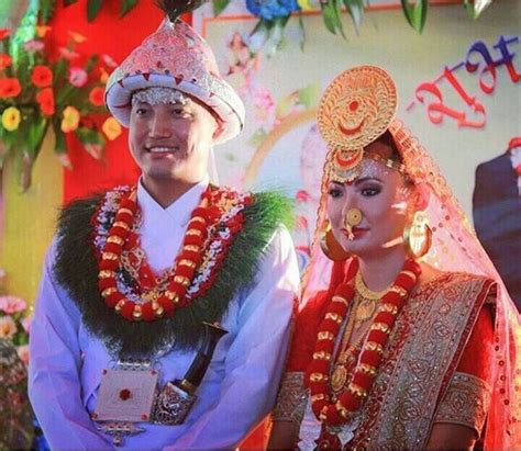 traditional limbu nepali bride and groom traditional outfits nepal culture traditional bride