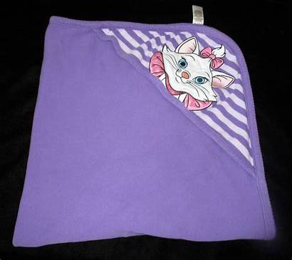 Disney Blankets Blanket Marie Aristocats Purple Hooded