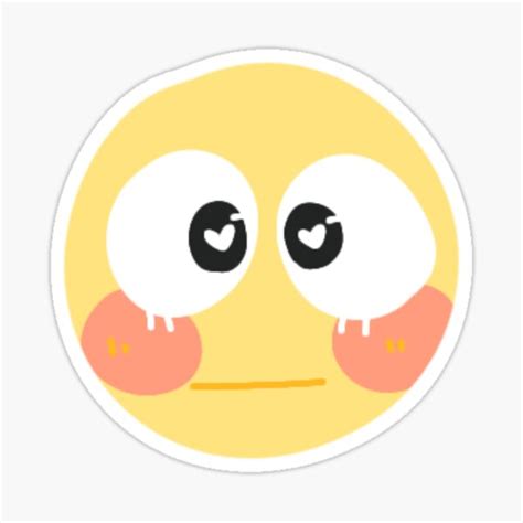 Blushing Emoji Stickers Redbubble