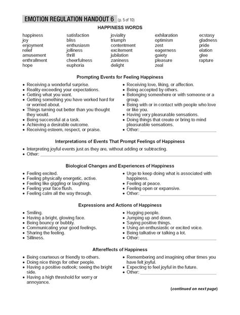 Ways To Describe Emotions Happiness Dbt Self Help Therapy