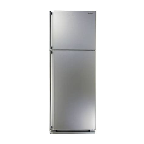 Sharp Refrigerator No Frost 385 Liter 2 Doors In Silver Color Sj 48csl
