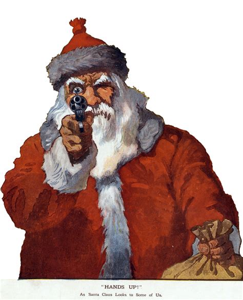 Santa With A Gun Free Stock Photo Public Domain Pictures