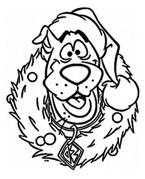 Search through 623,989 free printable colorings at getcolorings. Scooby Wearing Christmas Wreath Coloring Page - Download ...
