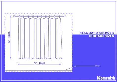 What Is The Standard Shower Curtain Size Homenish