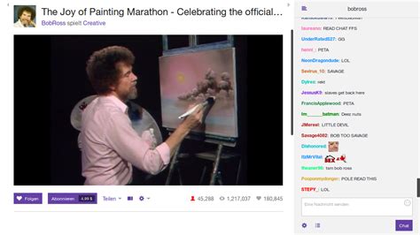 Bob Ross Marathon Stream Bei Twitch Für Maler Bob Ross Heise Online