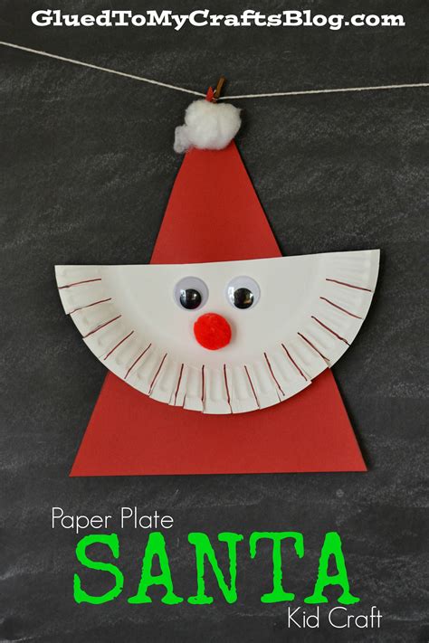 Paper Plate Santa Kid Craft Paper Plates Crafts To Do And Kid Crafts