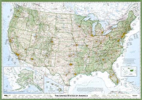Hand Crafted Us Wall Map United States Map America Map Usa Map