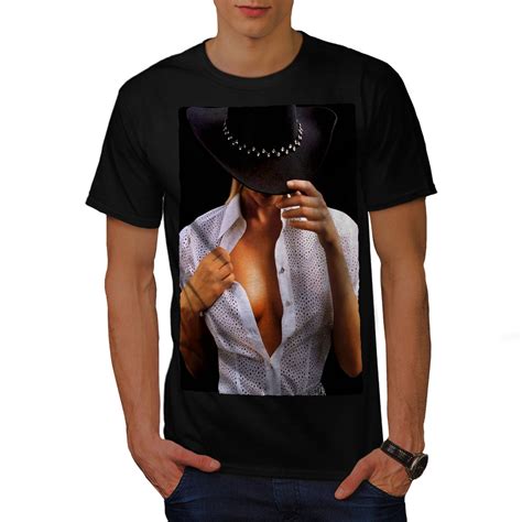 Wellcoda Girl Sexy Naked Mens T Shirt Fashion Graphic Design Printed
