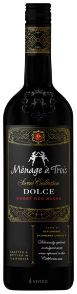2018 Ménage à Trois Sweet Collection Dolce Sweet Red Blend Vivino Us