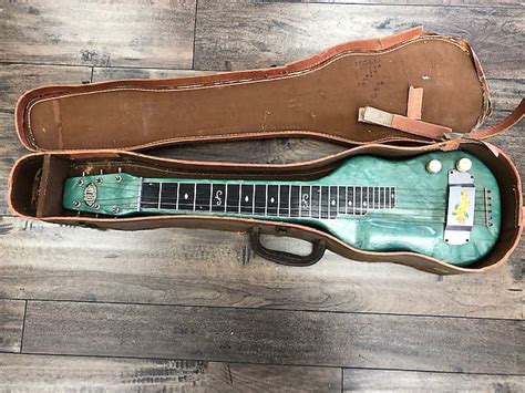 Leilani Mfg By Gourley Lap Steel 1940s Pearloid Green Reverb