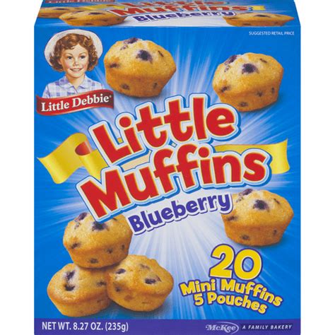 Little Debbie Blueberry Mini Muffins 5 Ea Donuts Pies And Snack Cakes Reasor S